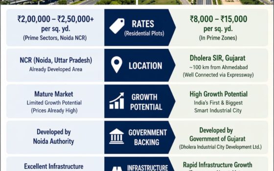 Noida vs Dholera